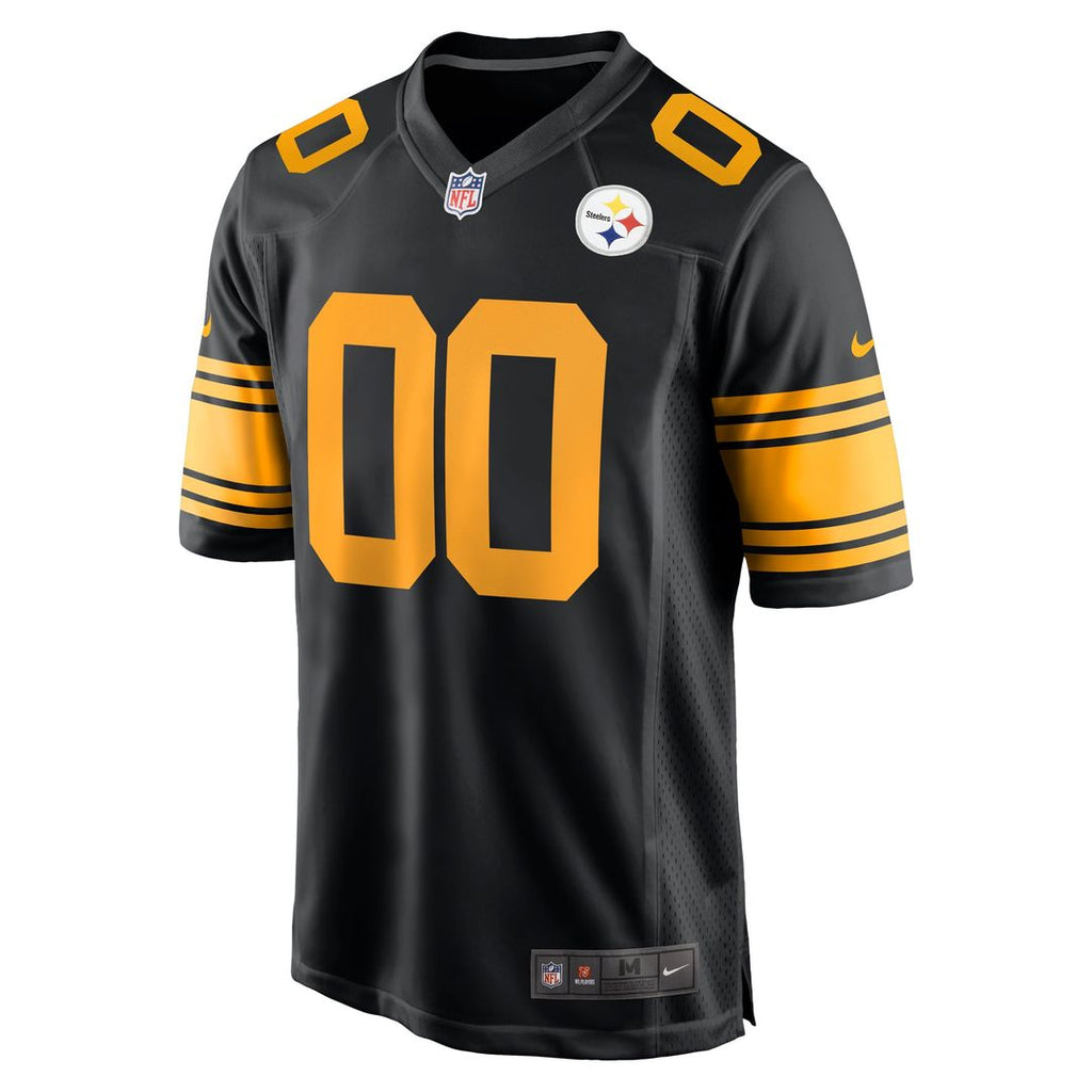 Pittsburgh Steelers Nike Black Alternate Custom Game Jersey product image 2, provided for visual reference and product