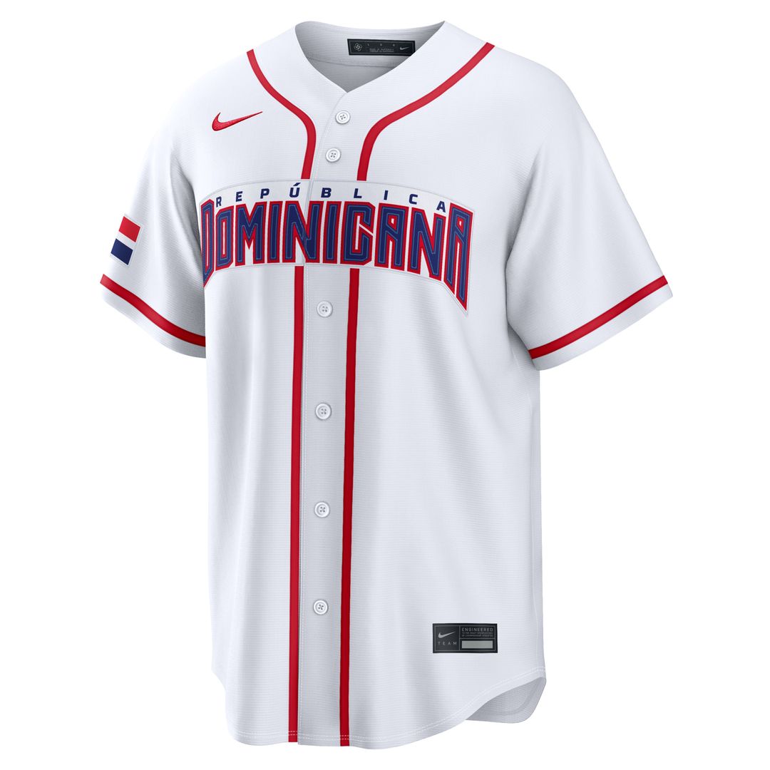 Dominican Republic Baseball Fernando Tatis Jr. Nike White 2026 World Baseball Classic Home Stadium Jersey product image 2,