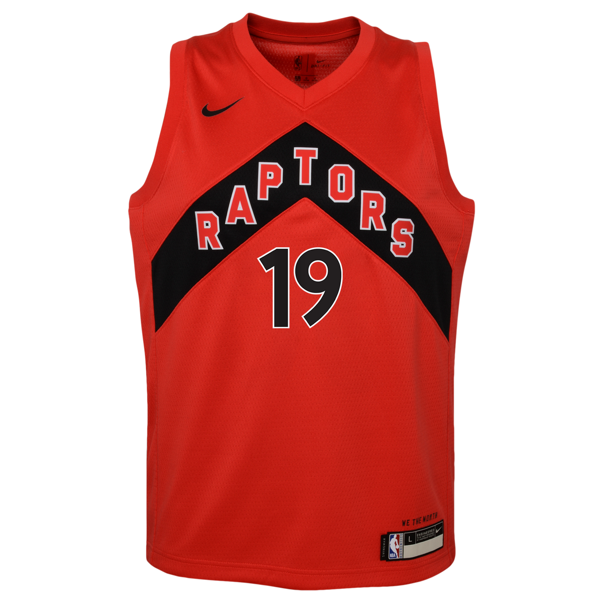 Toronto Raptors Nike Icon Edition Swingman Jersey - Red - Jakob Poeltl - Youth product image 3, provided for visual