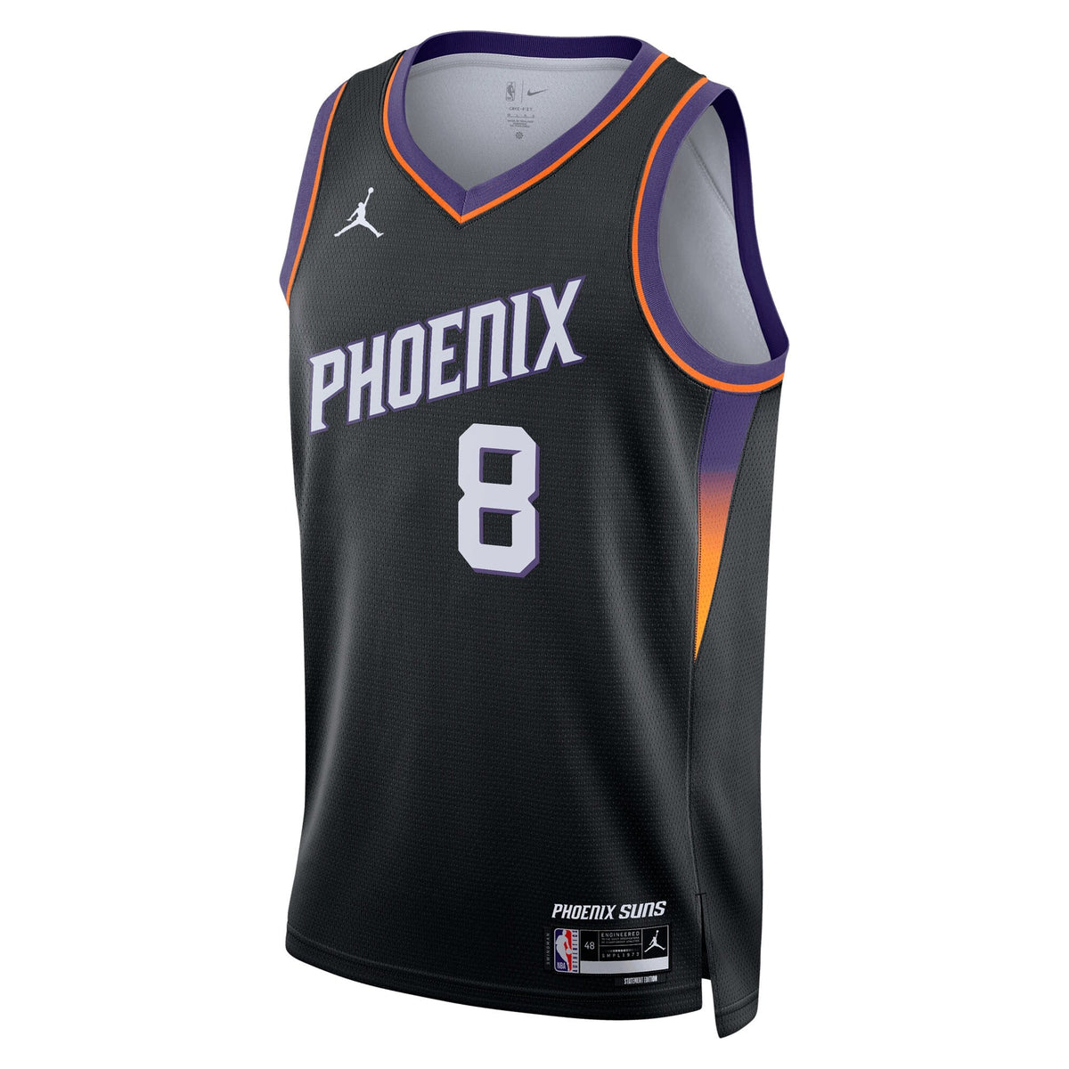 Phoenix Suns Jordan Brand Statement Edition Jersey - Black - Luke Kennard - Unisex product image 3, provided for visual