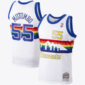 Denver Nuggets Dikembe Mutombo 1991 Hardwood Classics Home Swingman Jersey By Mitchell & Ness - White product image 1,