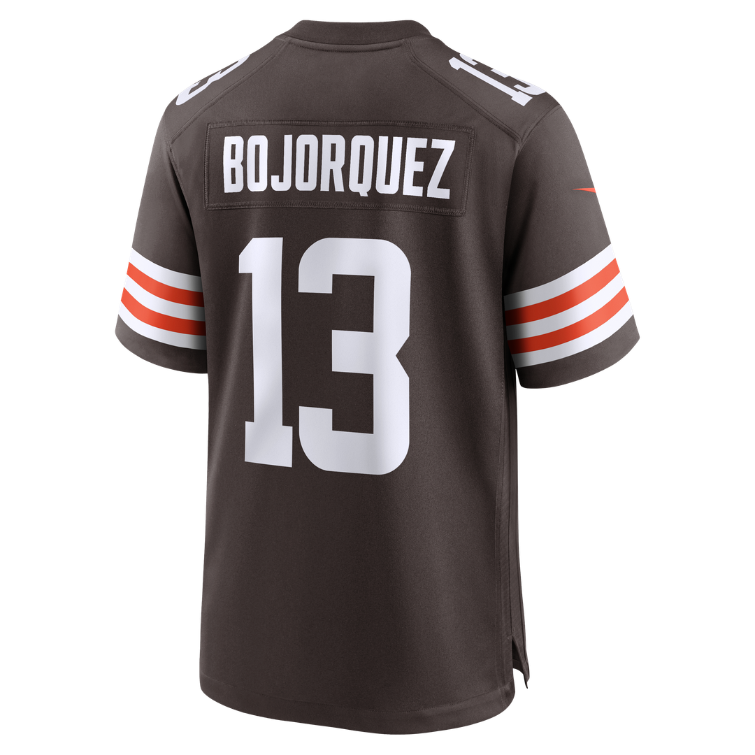 Cleveland Browns Corey Bojorquez Nike Brown Game Jersey product image 3, provided for visual reference and product detail