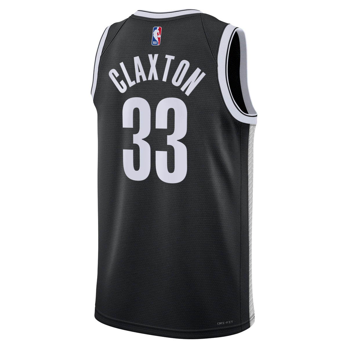 Brooklyn Nets Nike Icon Edition Swingman Jersey - Black - Nic Claxton - Unisex product image 3, provided for visual