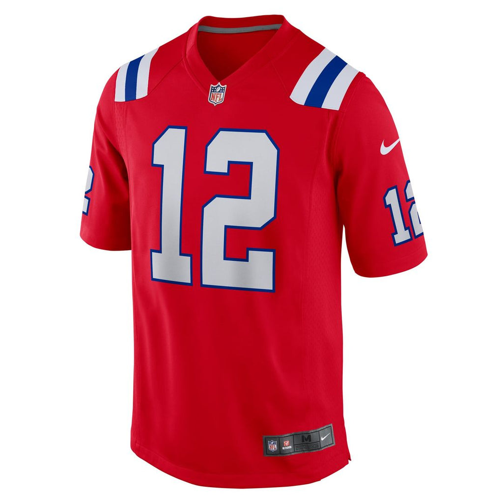 New England Patriots Tom Brady Nike Red Retired Player Alternate Game Jersey product image 2, provided for visual reference