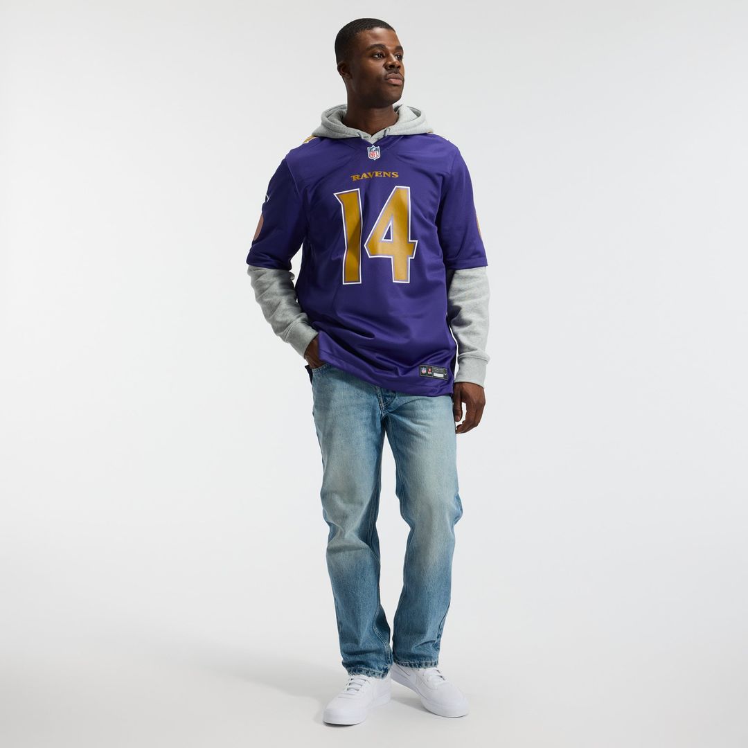 Baltimore Ravens Kyle Hamilton Nike Black Alternate Game Jersey product image 10, provided for visual reference and product