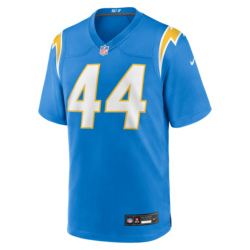 Los Angeles Chargers Scott Matlock Nike Powder Blue Team Game Jersey product image 2, provided for visual reference and