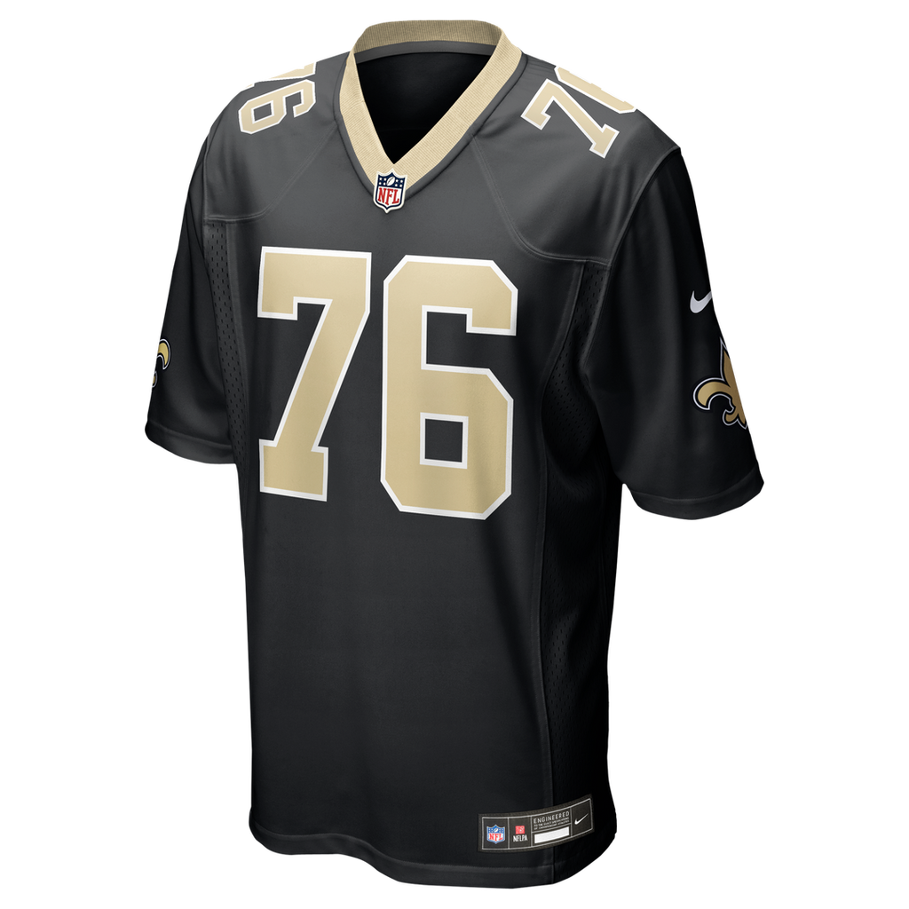 New Orleans Saints Will Clapp Nike Black Team Game Jersey product image 2, provided for visual reference and product detail