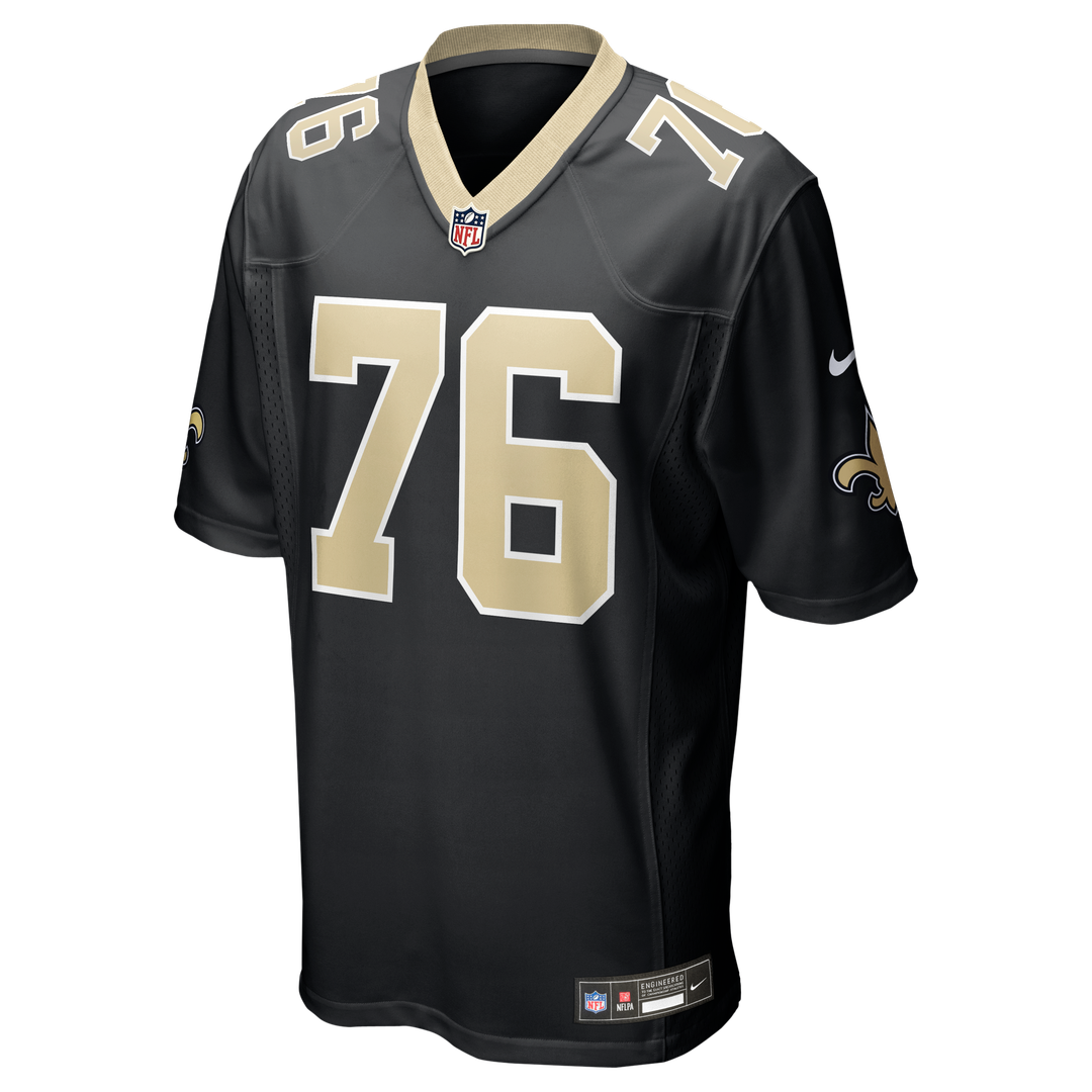 New Orleans Saints Will Clapp Nike Black Team Game Jersey product image 2, provided for visual reference and product detail