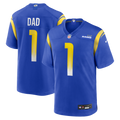 Los Angeles Rams Number 1 Dad Nike Royal Game Jersey product image 1, provided for visual reference and product detail review