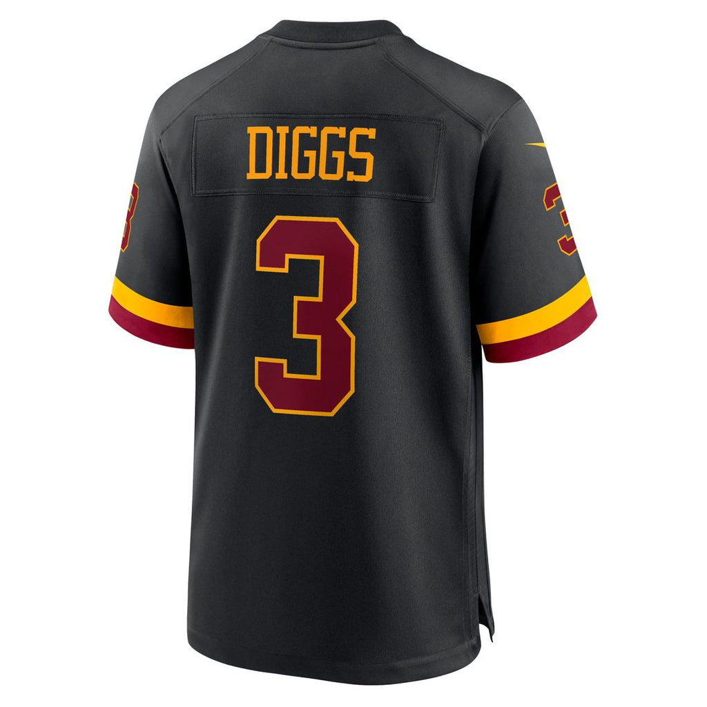 Washington Commanders Stefon Diggs Nike Black Alternate Game Jersey product image 3, provided for visual reference and
