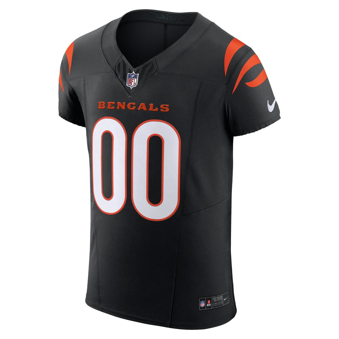 Cincinnati Bengals Nike Black Team Vapor F.U.S.E. Elite Custom Jersey product image 2, provided for visual reference and