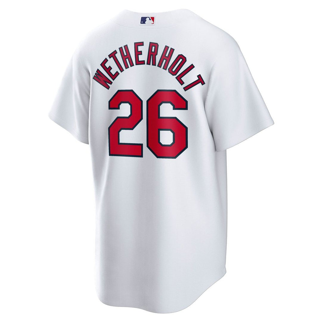 St. Louis Cardinals JJ Wetherholt Nike White Home Replica Player Jersey product image 3, provided for visual reference and