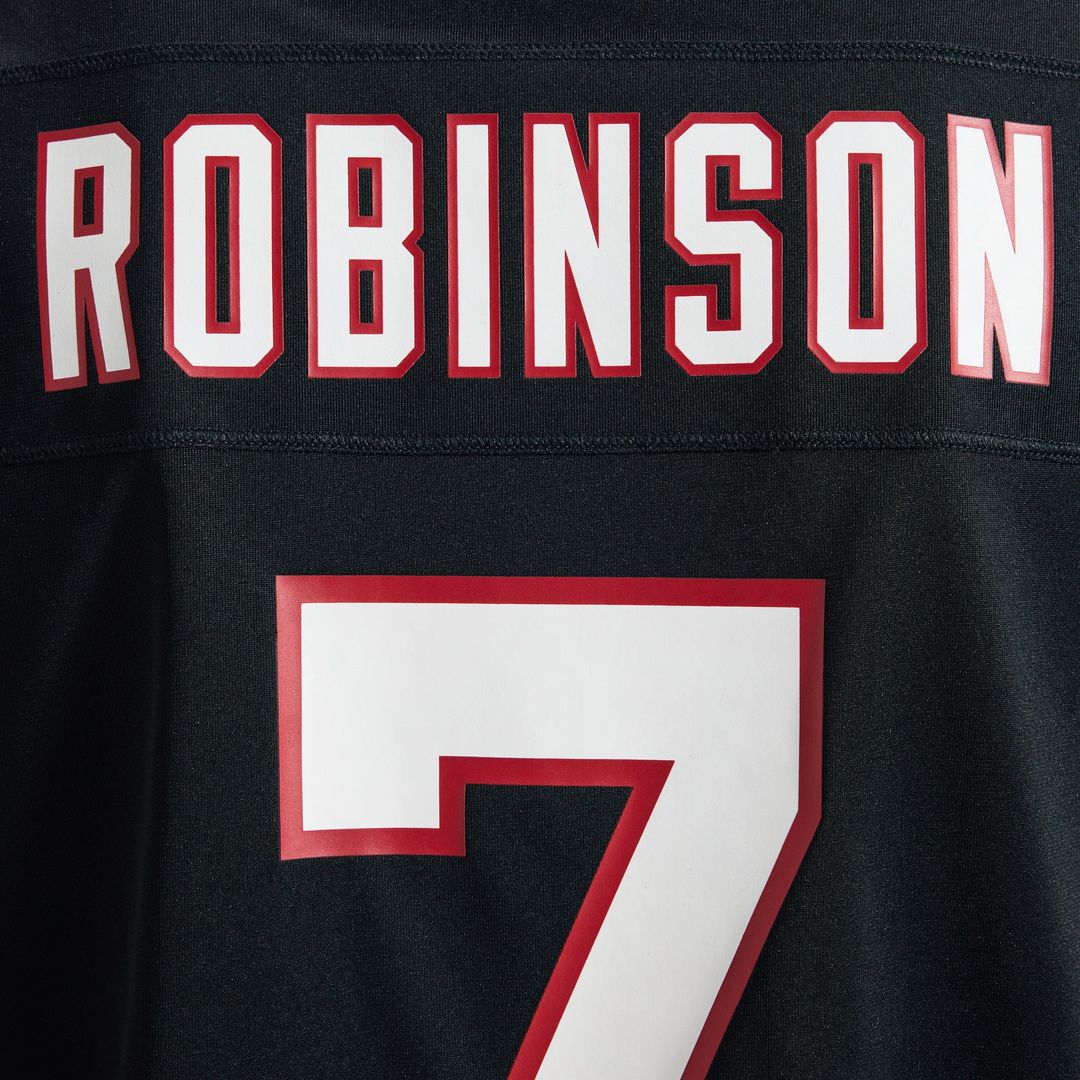 Atlanta Falcons Bijan Robinson Nike Black Throwback Game Jersey product image 12, provided for visual reference and product