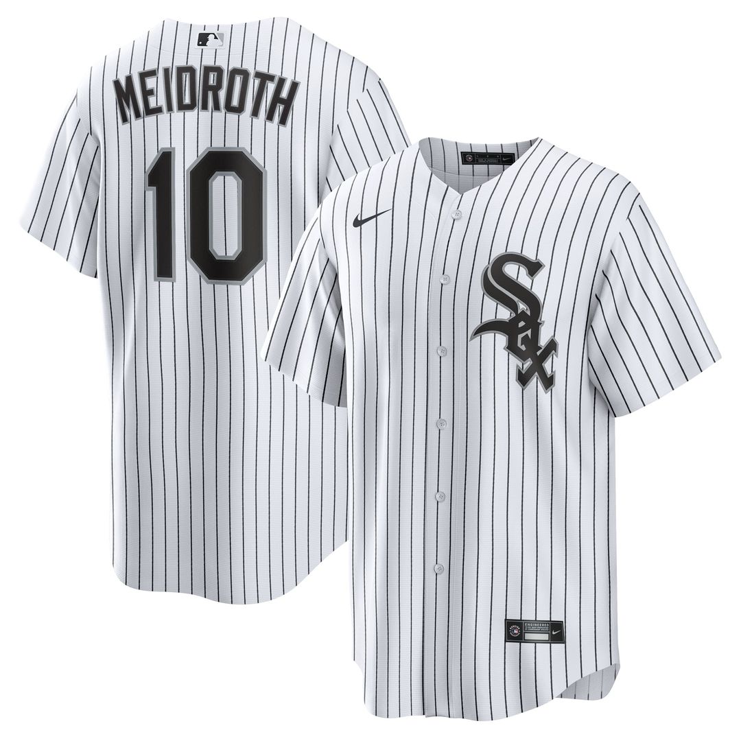 Chicago White Sox Chase Meidroth Nike White Home Replica Jersey product image 1, provided for visual reference and product