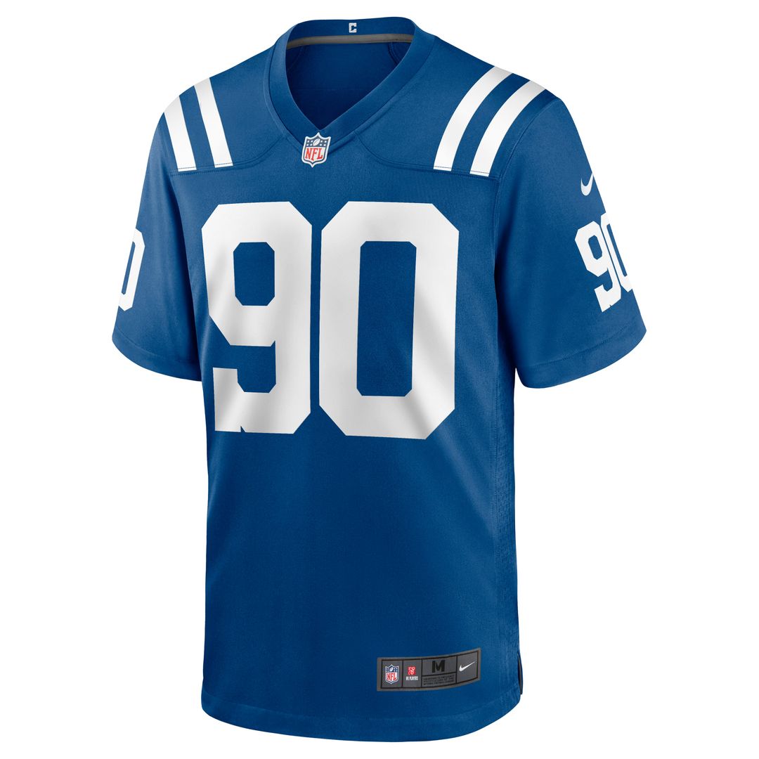 Indianapolis Colts Grover Stewart Nike Blue Alternate Game Jersey product image 14, provided for visual reference and