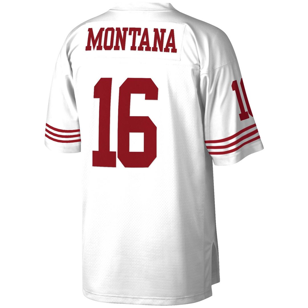 San Francisco 49ers Joe Montana Mitchell & Ness White 1990 Legacy Replica Jersey product image 3, provided for visual
