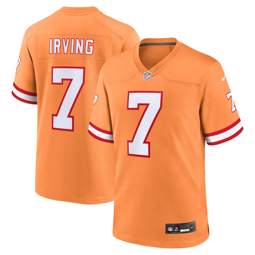 Tampa Bay Buccaneers Bucky Irving Nike Pewter Alternate Game Jersey product image 15, provided for visual reference and
