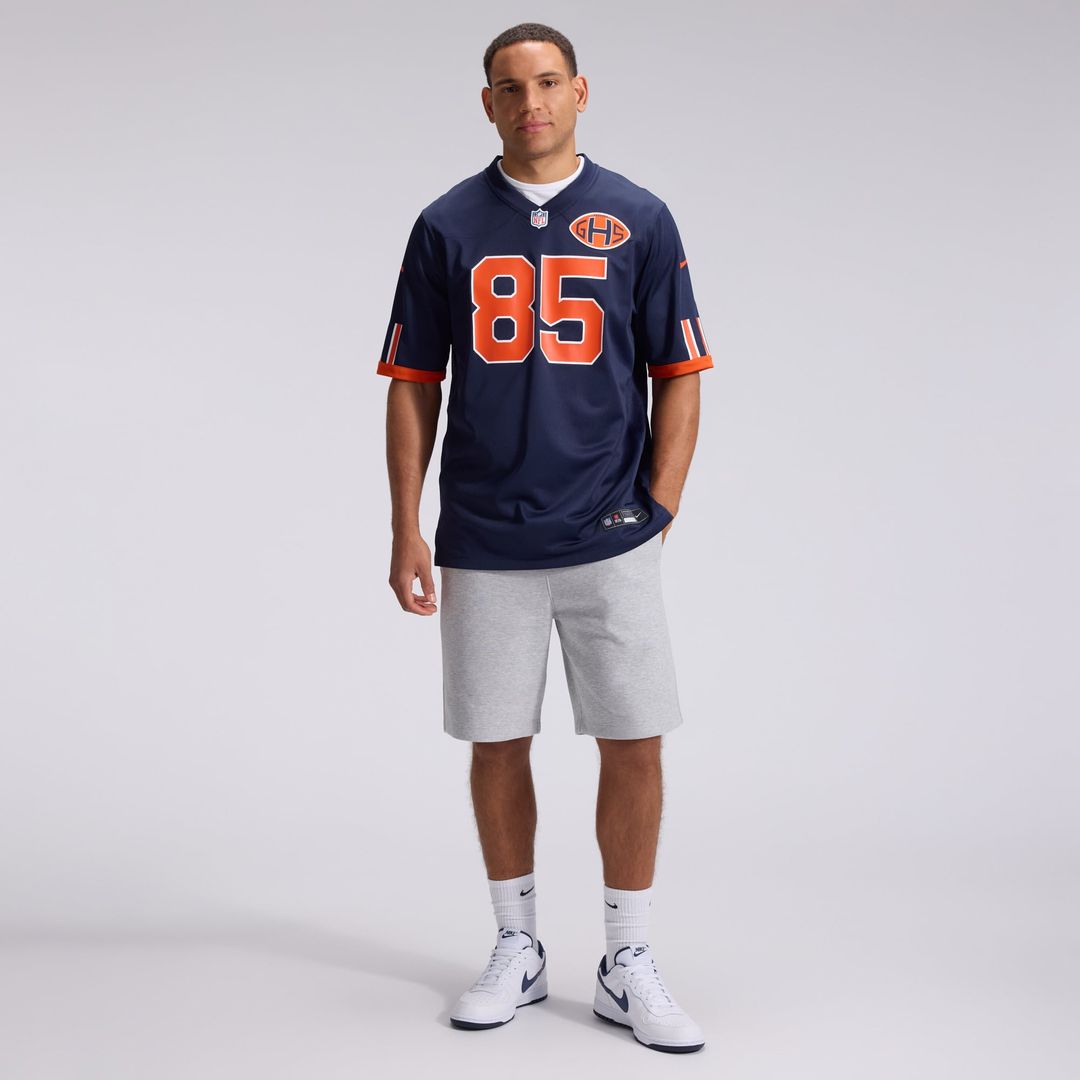 Chicago Bears Cole Kmet Nike Navy 2026 Rivalries Collection Game Jersey product image 4, provided for visual reference and