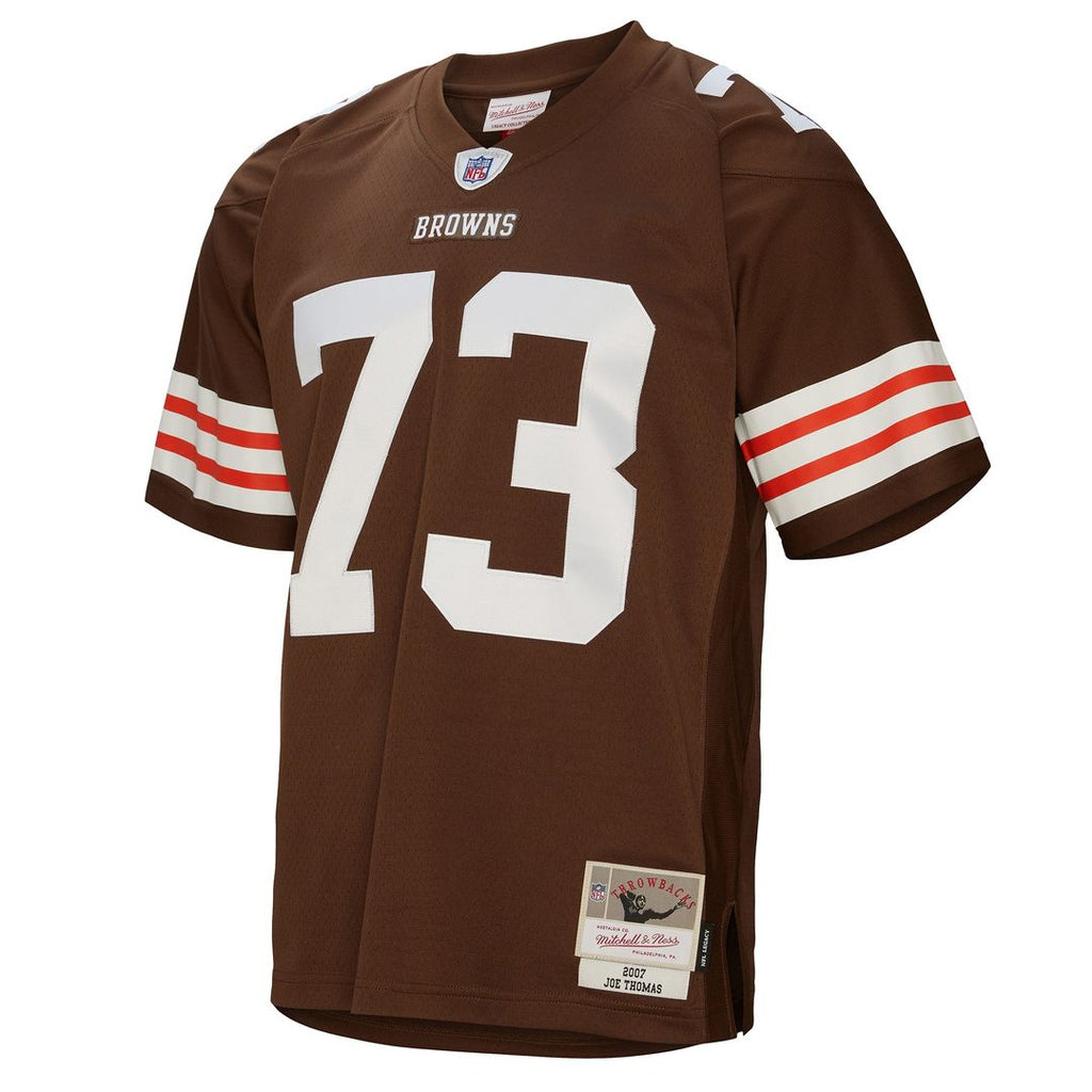 Cleveland Browns Joe Thomas Mitchell & Ness Brown Legacy Replica Jersey product image 2, provided for visual reference and