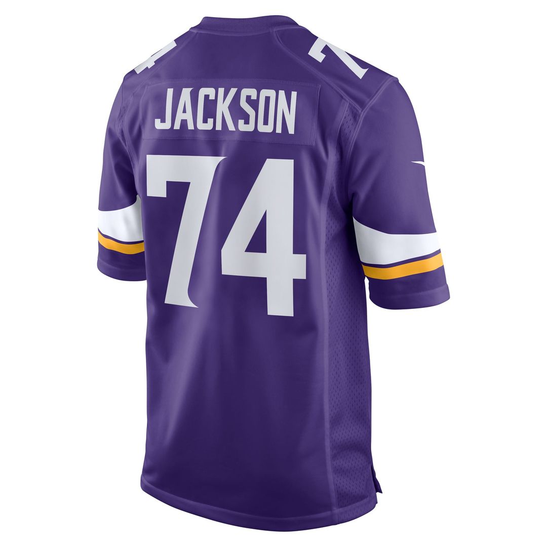 Minnesota Vikings Donovan Jackson Nike Purple Game Player Jersey product image 3, provided for visual reference and product
