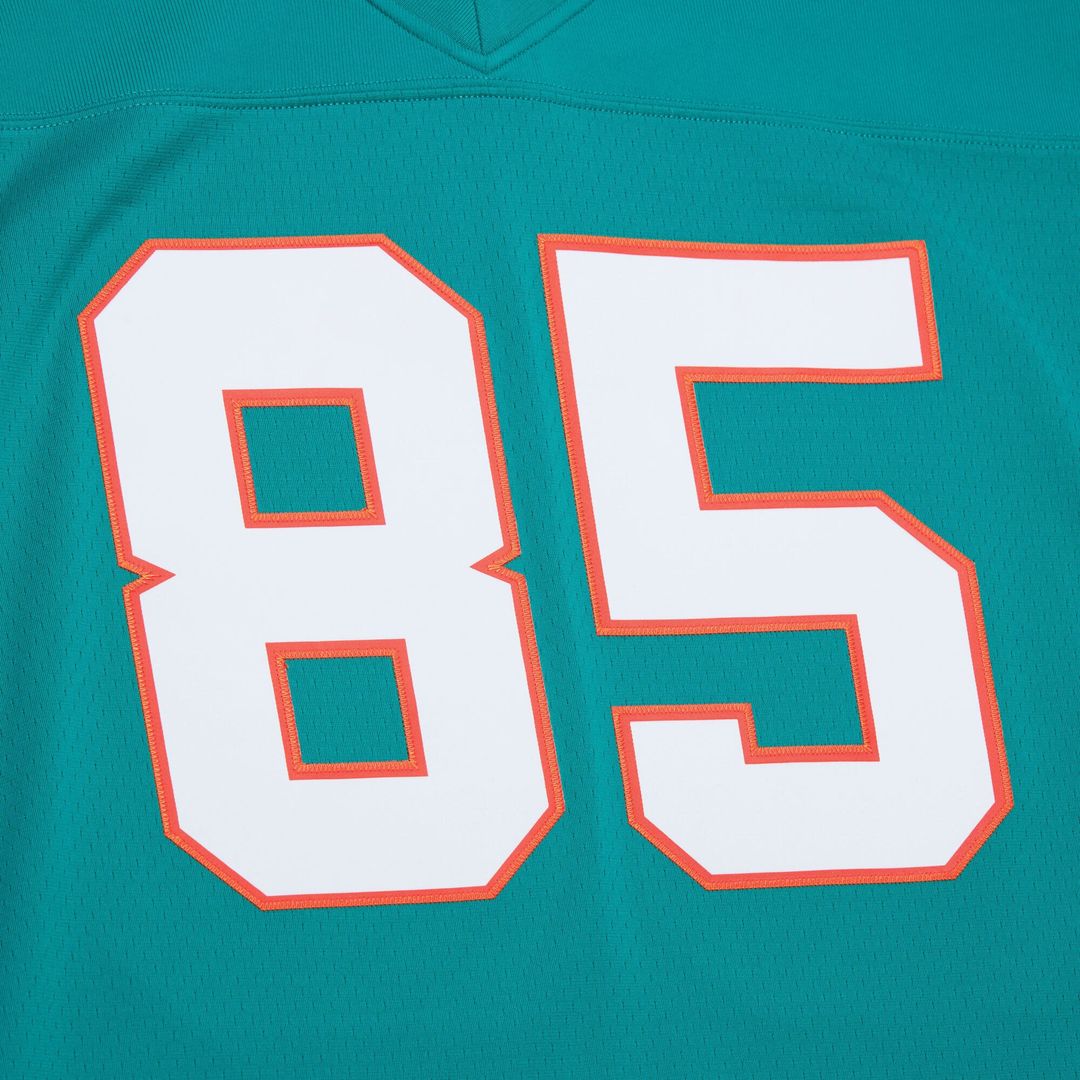 Miami Dolphins Mark Duper Mitchell & Ness Aqua Legacy Replica Jersey product image 4, provided for visual reference and