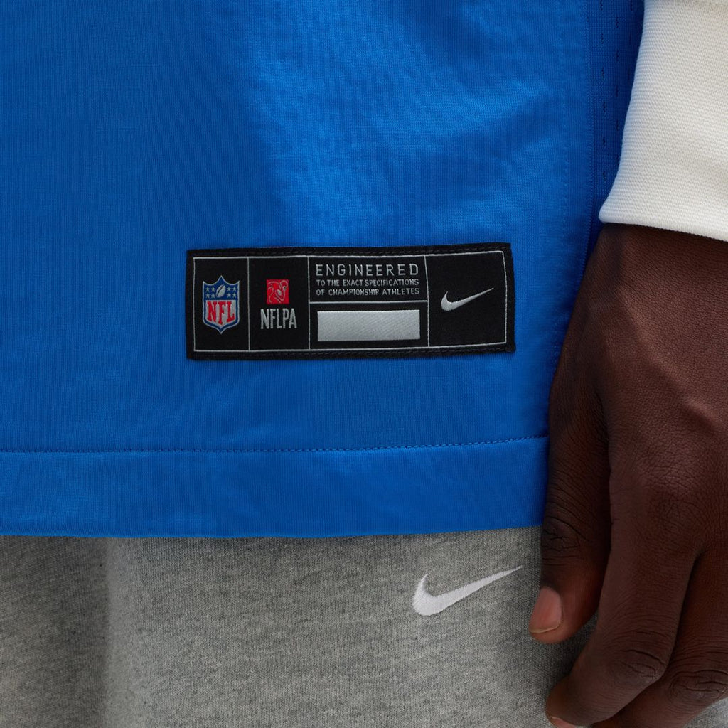 Detroit Lions Amon-Ra St. Brown Nike Blue Game Jersey product image 9, provided for visual reference and product detail