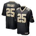New Orleans Saints Rejzohn Wright Nike Black Team Game Jersey product image 1, provided for visual reference and product