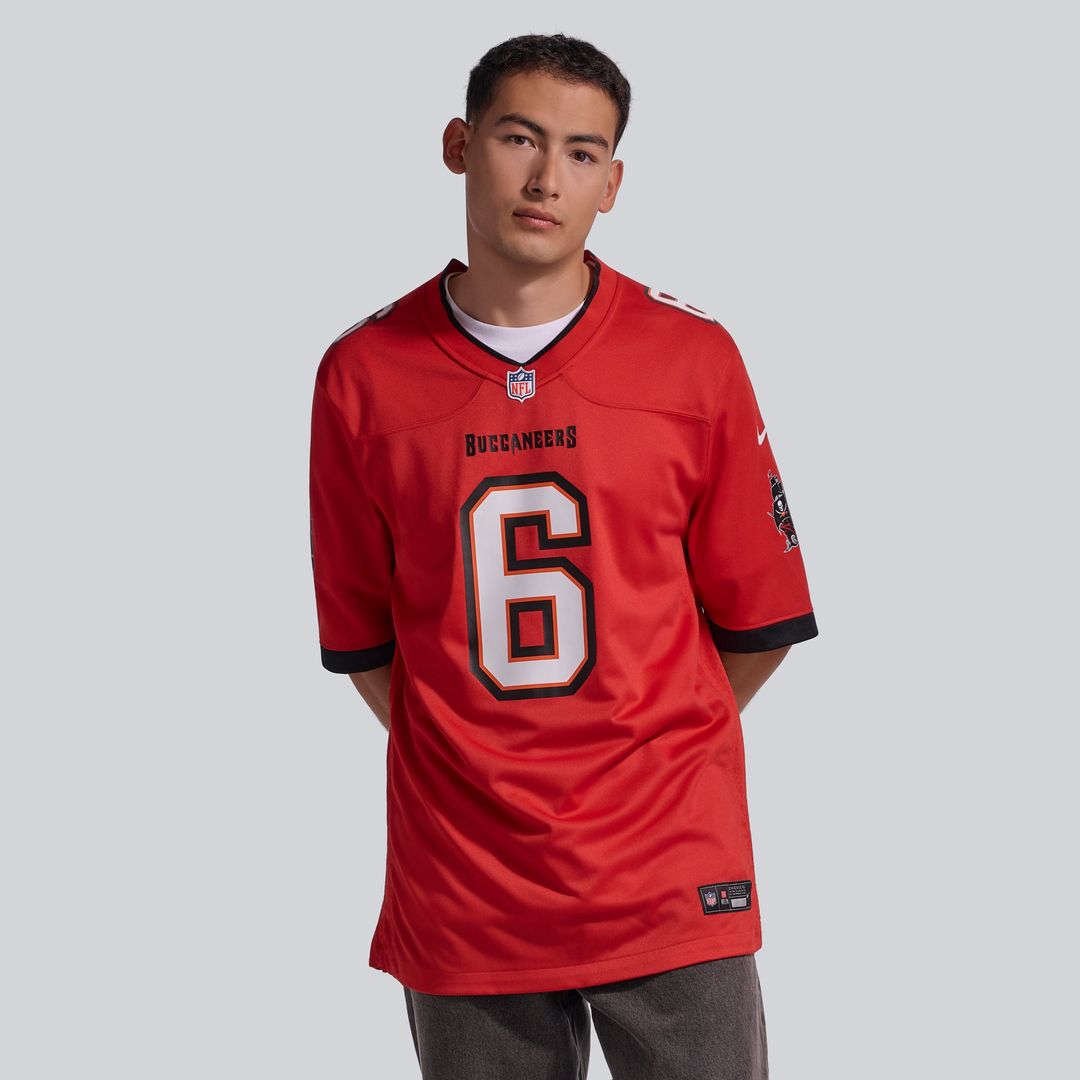 Tampa Bay Buccaneers Baker Mayfield Nike Red Team Game Jersey product image 15, provided for visual reference and product