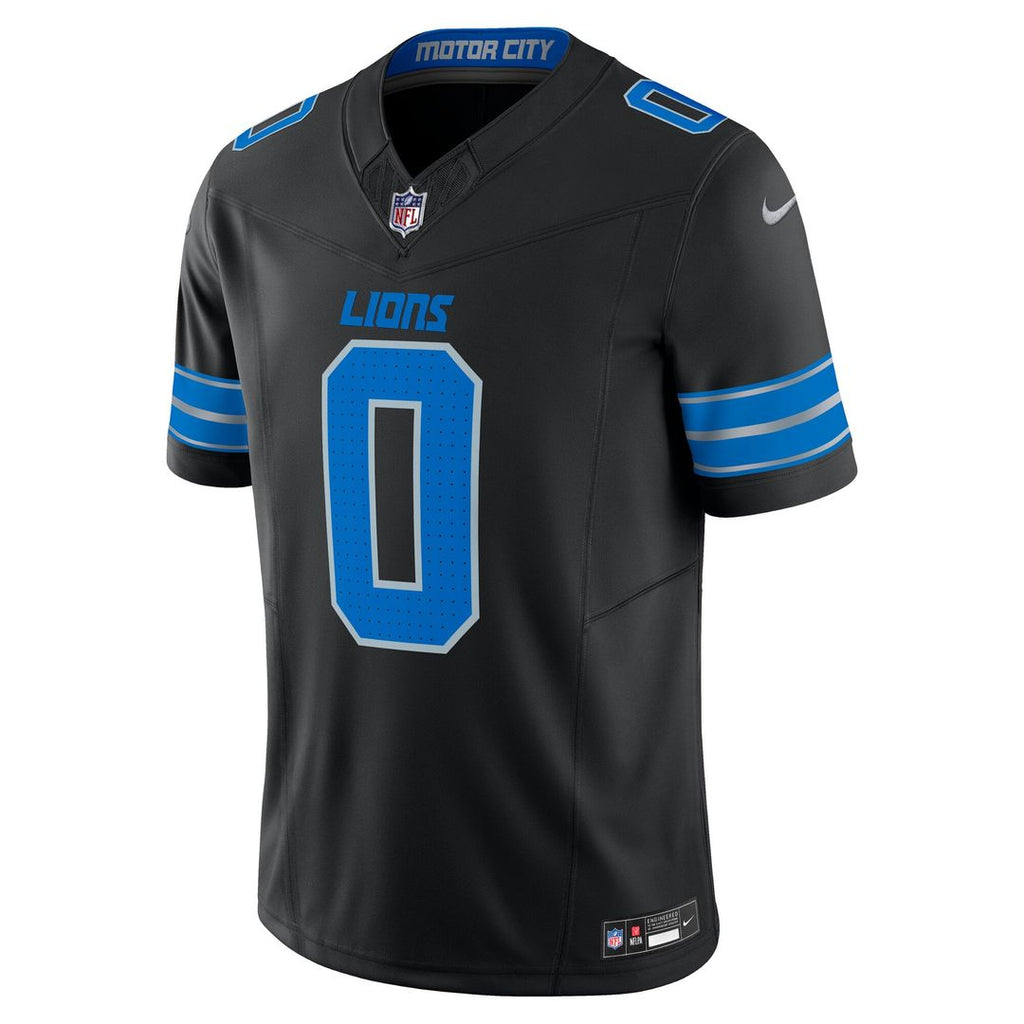 Detroit Lions Jahmyr Gibbs Nike Black 2nd Alternate Vapor F.U.S.E. Limited Jersey product image 2, provided for visual