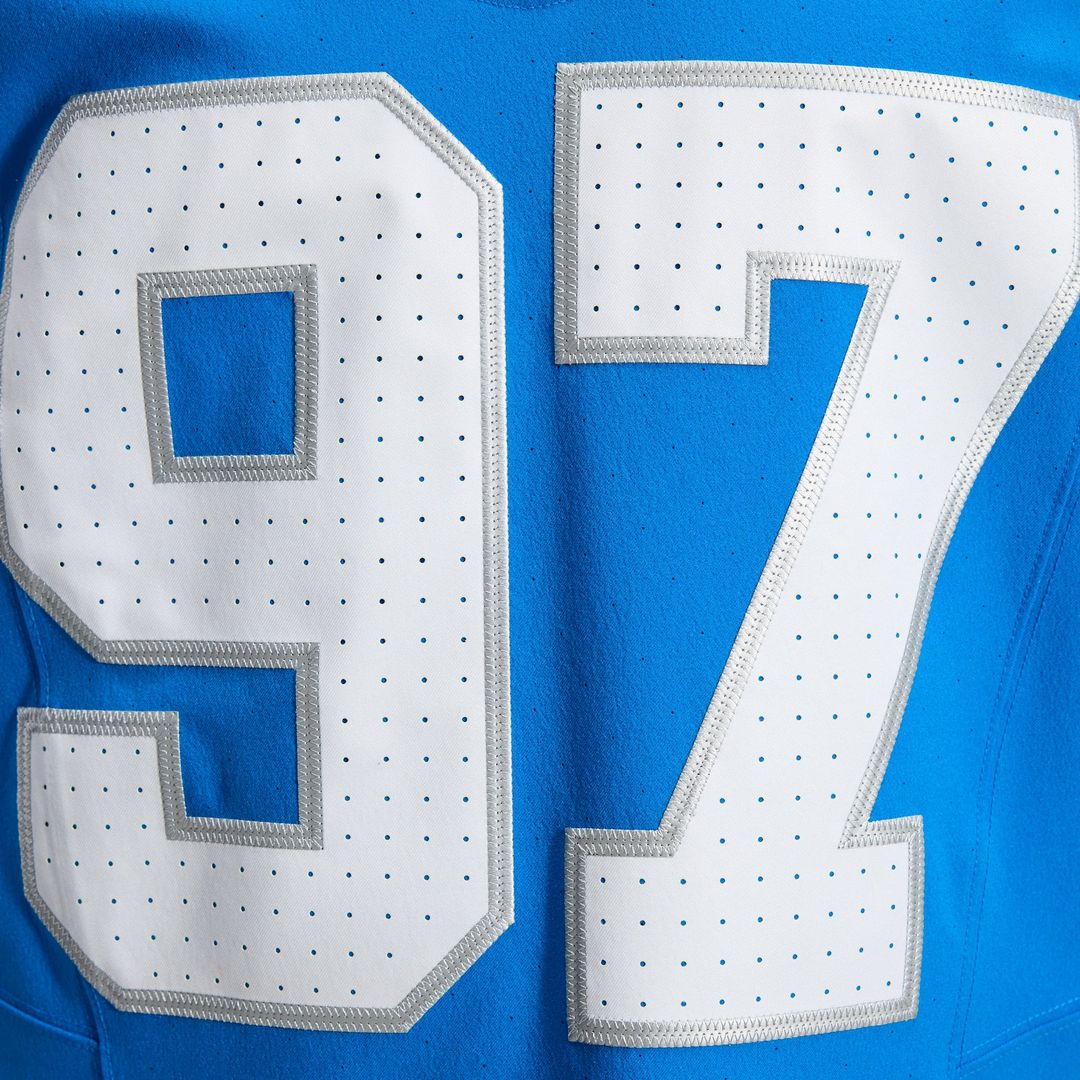 Detroit Lions Aidan Hutchinson Nike Blue Alternate Vapor F.U.S.E. Elite Jersey product image 11, provided for visual