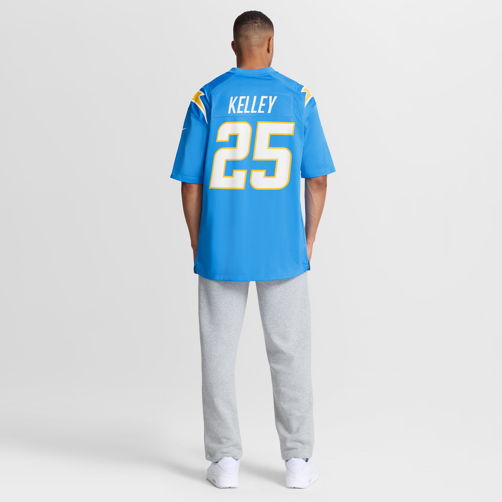 Los Angeles Chargers Joshua Kelley Nike Powder Blue Game Jersey product image 8, provided for visual reference and product