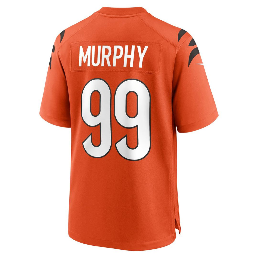 Cincinnati Bengals Myles Murphy Nike Orange Alternate Game Jersey product image 3, provided for visual reference and product