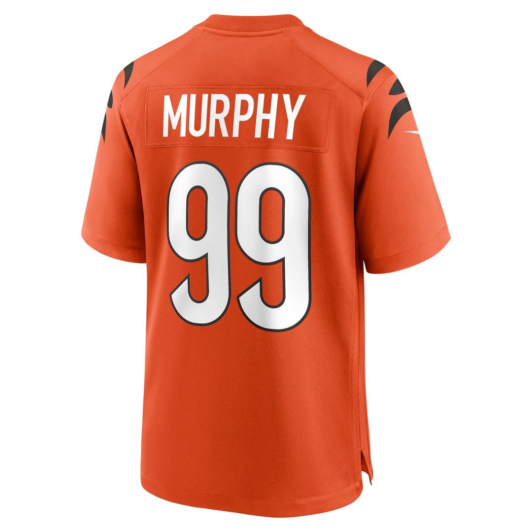 Cincinnati Bengals Myles Murphy Nike Orange Alternate Game Jersey product image 3, provided for visual reference and product