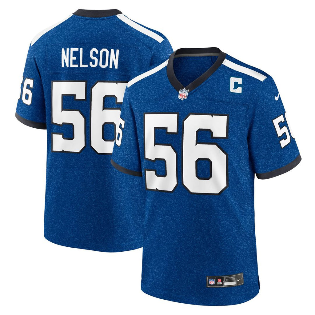 Indianapolis Colts Quenton Nelson Nike Royal Indiana Nights Alternate Game Jersey product image 1, provided for visual