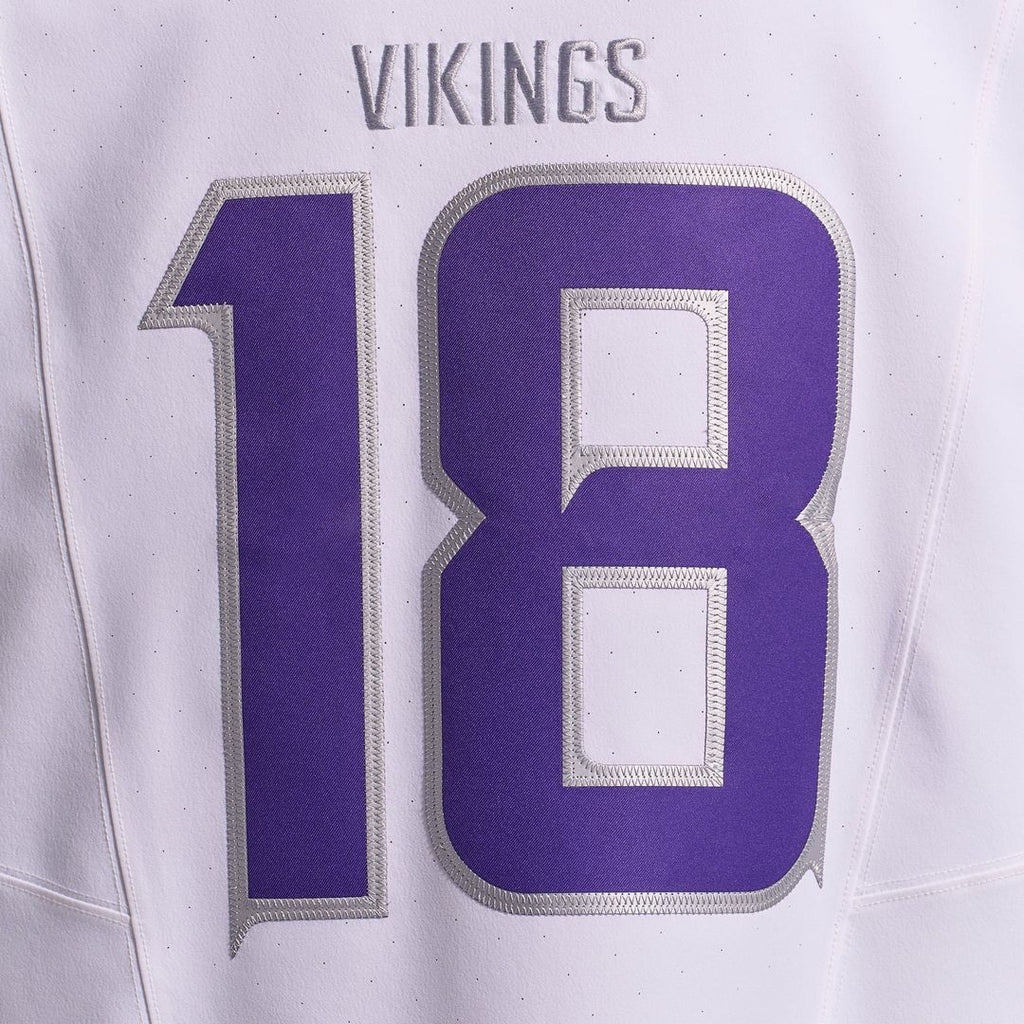 Minnesota Vikings Justin Jefferson Nike White Alternate Vapor F.U.S.E. Elite Player Jersey product image 10, provided for