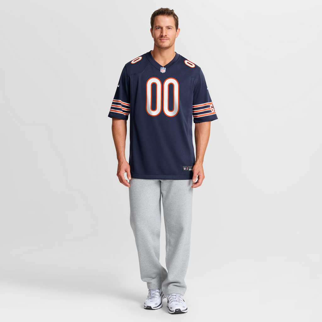 Chicago Bears Nike Navy Custom Game Jersey product image 15, provided for visual reference and product detail review
