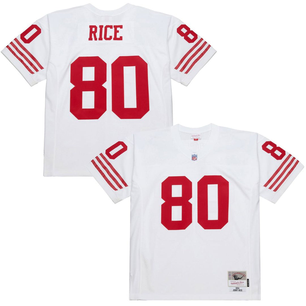 San Francisco 49ers Jerry Rice Mitchell & Ness White 1994 Legacy Replica Jersey product image 1, provided for visual