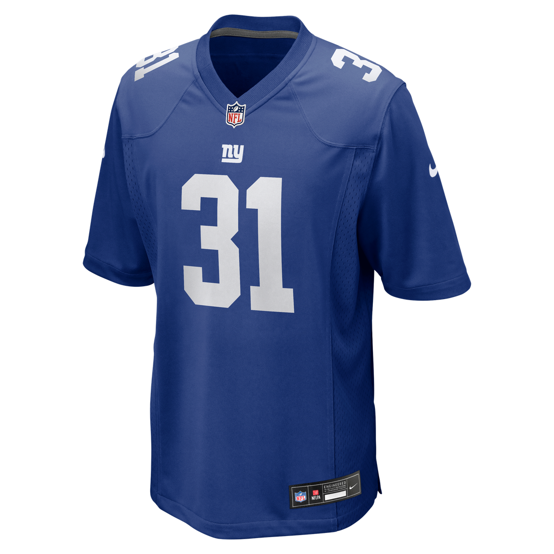 New York Giants Matt Breida Nike Royal Game Jersey product image 2, provided for visual reference and product detail review