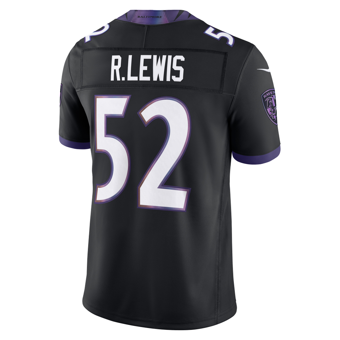Baltimore Ravens Ray Lewis Nike Purple Vapor F.U.S.E. Stitched Retired Limited Jersey product image 9, provided for visual