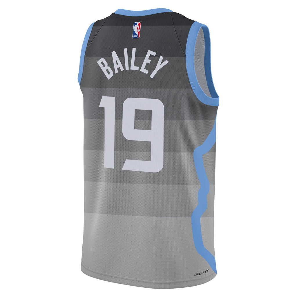 Utah Jazz Nike 2025/26 City Edition Swingman Jersey - Gray - Ace Bailey - Unisex product image 4, provided for visual