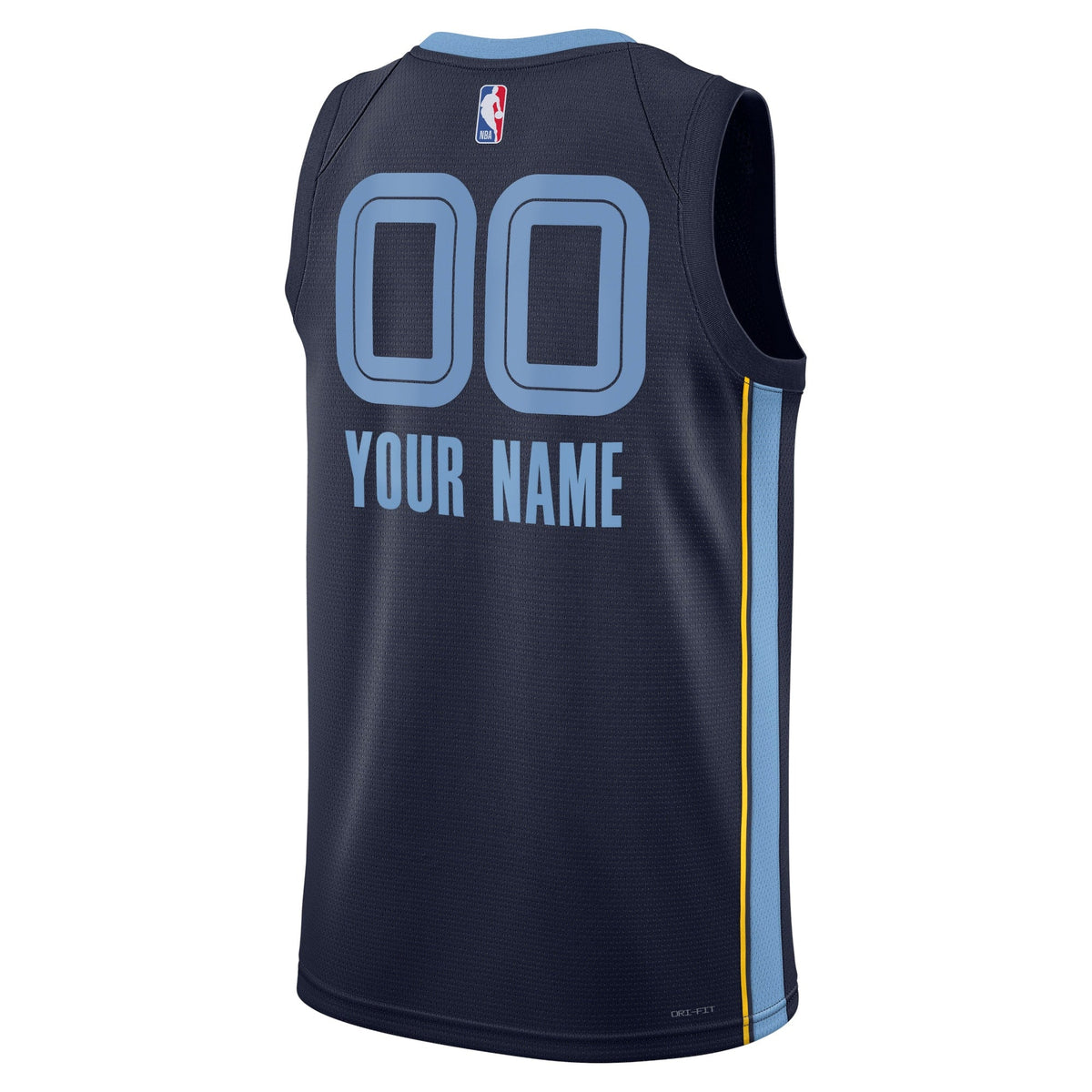 Memphis Grizzlies Nike Icon Swingman Jersey - Custom - Unisex product image 3, provided for visual reference and product