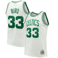 Men's Mitchell & Ness Larry Bird White Boston Celtics product image 1