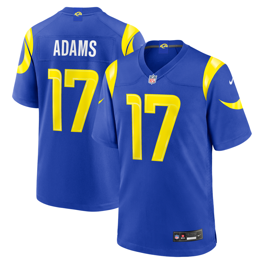 Los Angeles Rams Davante Adams Nike Royal Team Game Player Jersey product image 1, provided for visual reference and product
