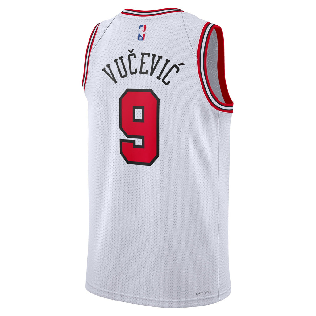 Chicago Bulls Nike Association Edition Swingman Jersey - White - Nikola Vučević - Unisex product image 3, provided for