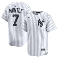New York Yankees Mickey Mantle Nike White Home Limited Player Jersey product image 1, provided for visual reference and