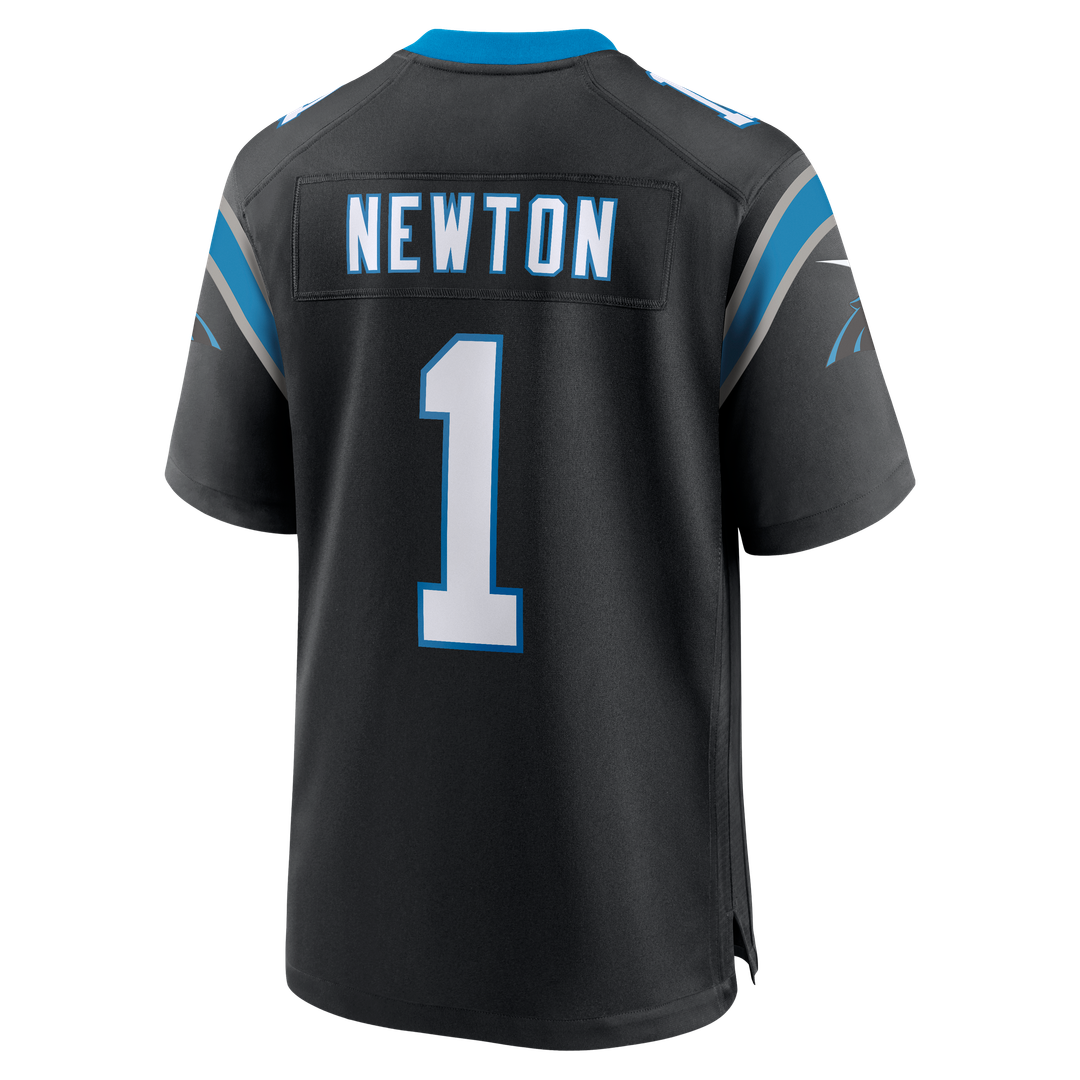 Carolina Panthers Cam Newton Nike Black Team Retired Game Jersey product image 3, provided for visual reference and product