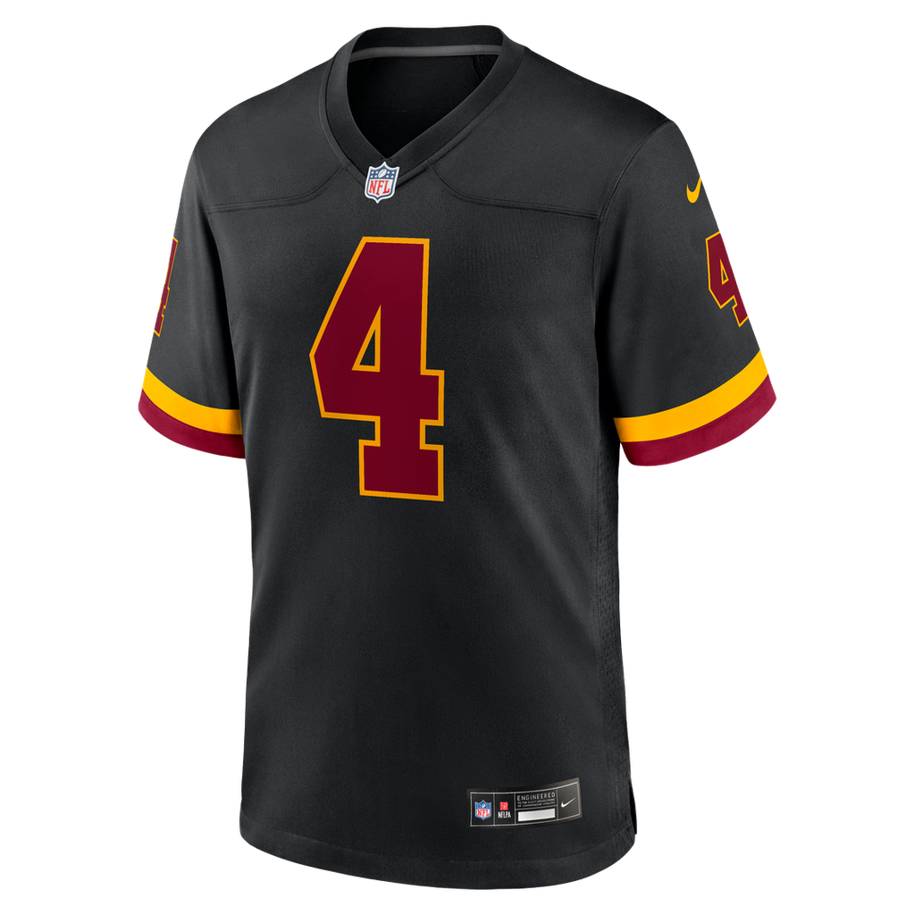 Washington Commanders Frankie Luvu Nike Black Hail Raiser Alternate Game Jersey product image 6, provided for visual