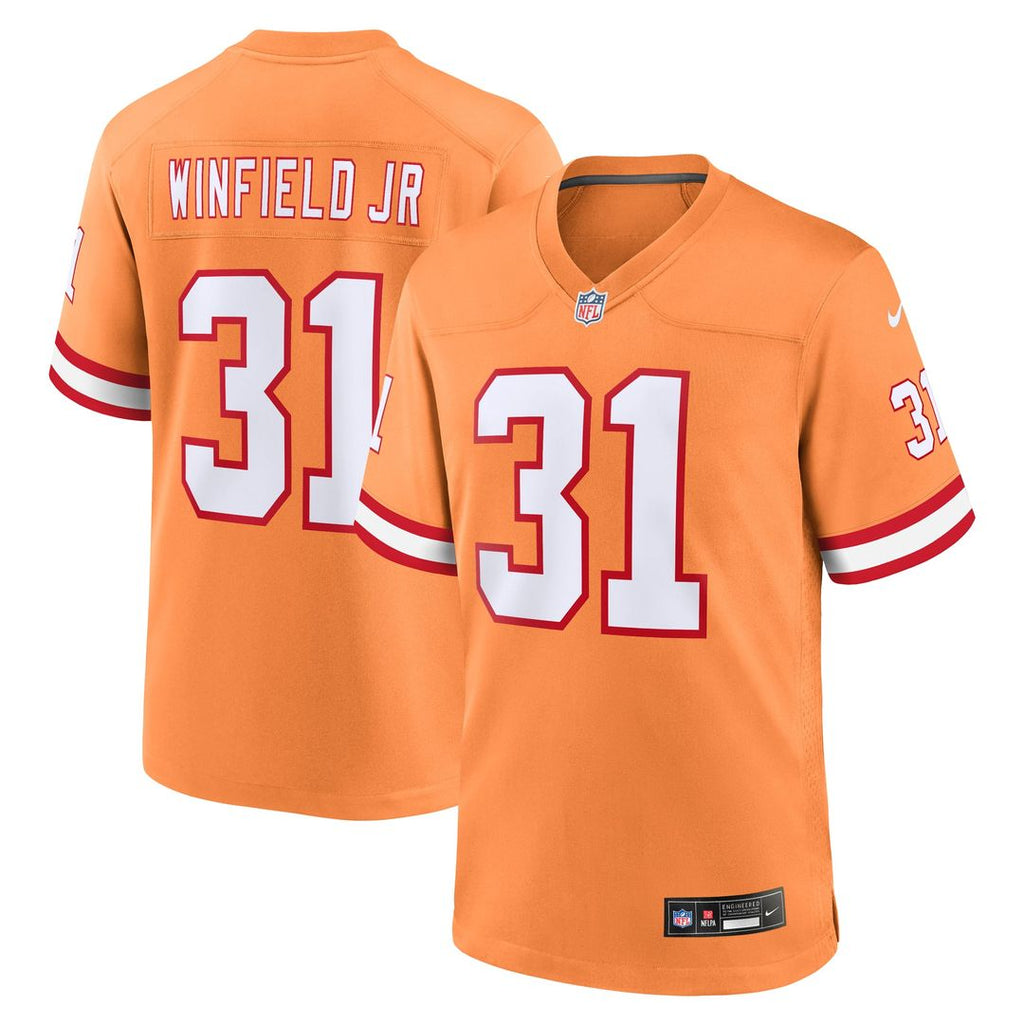 Tampa Bay Buccaneers Antoine Winfield Jr. Nike Orange Throwback Game Jersey product image 1, provided for visual reference