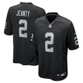 Las Vegas Raiders Ashton Jeanty Nike Black Team Game Jersey product image 1, provided for visual reference and product