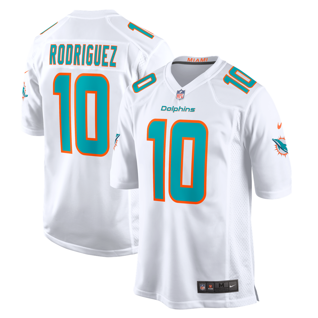 Miami Dolphins Jacob Rodriguez Nike White Game Jersey product image 1, provided for visual reference and product detail